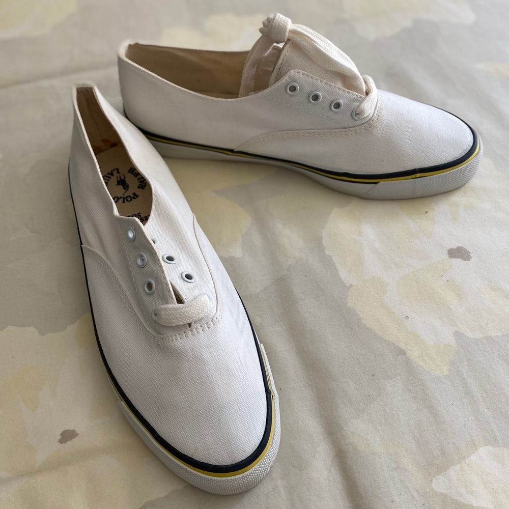 Men’s white Polo sneakers